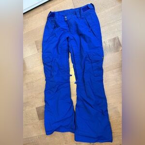 The North Face Cobalt Blue Hyvent Snow Ski Waterproof Insulated Pants size S